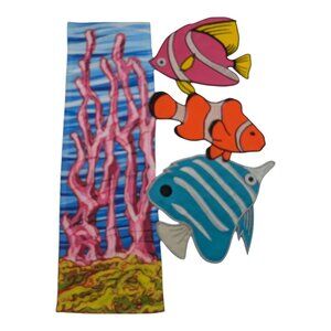 Decorative Garden Flag By Evergreen With Colorful Fish & Coral Reefs Design